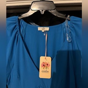 Entro - blue/green multi color dress - NWT!!!